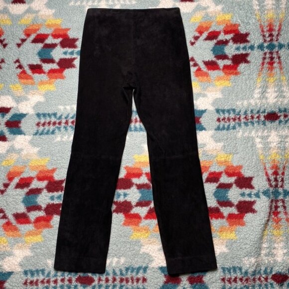 Vince Stretch Suede Split Hem Crop Legging - Picture 4 of 7